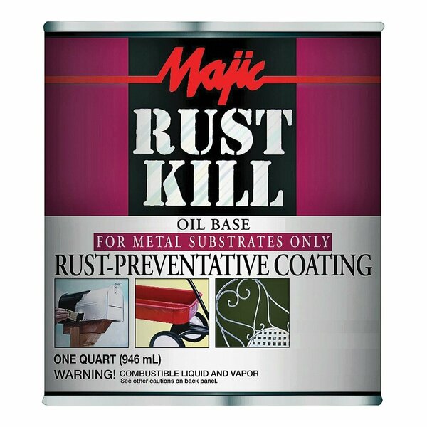 Majic Paints 8-6012 PAINT QT MATTE WHITE GLOSS RUSTKILL 2430324